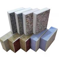 Panneaux composites décoratifs en céramique personnalisables avec matériau isolant et revêtement en pierre