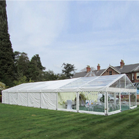 Tente transparente pour fêtes et événements, 100, 200, 300 places