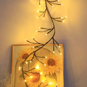 Guirlande lumineuse LED en forme de <span class=keywords><strong>branches</strong></span> d'arbre artificielles, blanc chaud, à faire soi-même, alimentée par USB, pour décoration intérieure de Noël - Vente flash - Product Image 2