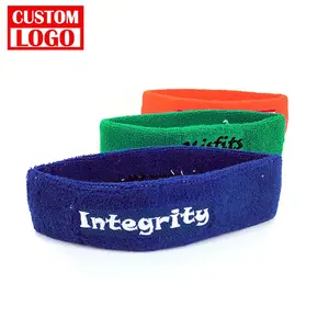 Unisex Dewasa Olahraga Yoga Kepala Band Katun untuk Yoga Hitam Olahraga Handuk Atletik Latihan Sweatband Wristband