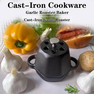 Mini olla <span class=keywords><strong>de</strong></span> Horno Holandés y tostador <span class=keywords><strong>de</strong></span> ajo ahumador <span class=keywords><strong>de</strong></span> <span class=keywords><strong>hierro</strong></span> <span class=keywords><strong>fundido</strong></span>, tostador <span class=keywords><strong>de</strong></span> ajo <span class=keywords><strong>de</strong></span> <span class=keywords><strong>hierro</strong></span> <span class=keywords><strong>fundido</strong></span> presazonado con tapa, olla confitada <span class=keywords><strong>de</strong></span> ajo, - Product Image 4