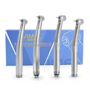 Good Quality Bearings LED Dental High Speed Handpiece Turbine 3 Way Spray Strong Power Push Button 2/4 Holes