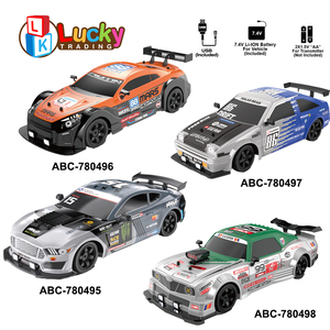 Lucky Toys - <span class=keywords><strong>Coche</strong></span> de Carreras a Control Remoto a Escala 1:16 1:24, 10 MPH, 4WD, con Luces LED y Ruedas de Carreras y Derrape - Product Image 3