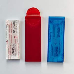 带绷带的便携式绷带分配器盒，用于旅行、办公室和促销礼品的翻盖迷你急救储物盒 - Product Image 4