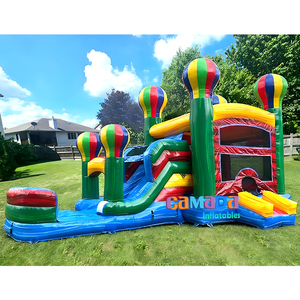 Château Gonflable Commercial pour Fêtes, Jeu de Saut pour Enfants, Combo Château Gonflable et Toboggan, Vente en Gros - Product Image 2
