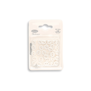 กระดุมอิลัน 10 มม. สีขาว 32 ชิ้น สำหรับงานเย็บปักถักร้อย - Product Image 1