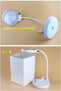 <span class=keywords><strong>Loupe</strong></span> de bureau réglable avec éclairage LED, <span class=keywords><strong>loupe</strong></span> mains libres 110/130 mm - Product Image 6
