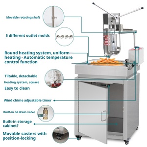 5L dọc Tây Ban Nha <span class=keywords><strong>CHURROS</strong></span> nhà sản xuất với nồi chiên thương mại <span class=keywords><strong>CHURROS</strong></span> Máy maquina de <span class=keywords><strong>CHURROS</strong></span> Snack máy với 30L Nồi chiên - Product Image 4