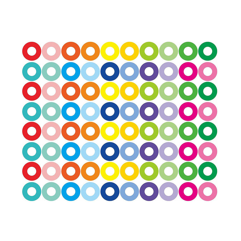 Organisation Bureau école Renforts Pour Perforatrice 800 Pièces - Étiquettes Autocollantes Multicolores Pour Feuilles Volantes Accessoire Bureau