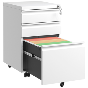Factory Price Modern Eco-Friendly Durable Steel Storage <b>Cabinet</b> 3 Lockable Drawers Key Lock Adjustable A4 Home <b>Office</b> School - Product Image 1