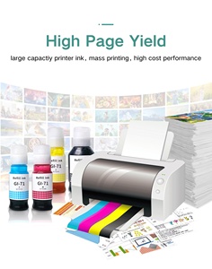 Goosam หมึกเติมหมึกย้อมสำหรับ <span class=keywords><strong>Canon</strong></span> Pixma GI-71น้ำจำนวนมาก GI71 G3730 G3060 G2060 G3020 G2020เครื่องพิมพ์ G1020 - Product Image 3