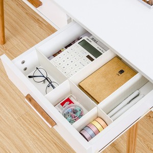 White PP Expandable Cupboard Storage Underwear Drawer Divider Organizers
