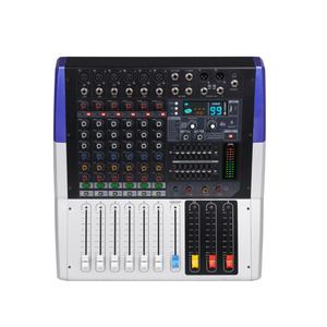 มิกเซอร์เพาเวอร์แอมป์ KV Professional 6 8 12 แชนแนล กำลังขับ 500 วัตต์ x 2 พร้อม MP3 บลูทูธ สำหรับการแสดงบนเวที - Product Image 2