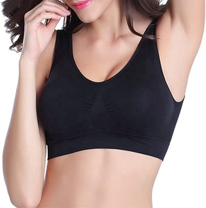 Sujetador de yoga sexy de alta calidad para mujeres negras y sujetador para dormir - Product Image 1