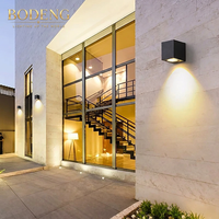Projecteurs muraux LED solaires étanches IP65 pour extérieur, jardin, villa, enseignes murales, éclairage de devanture de magasin, garantie 8 ans