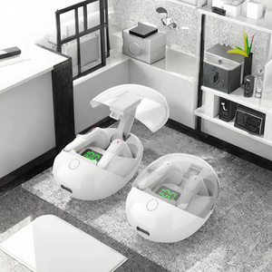 Auriculares <span class=keywords><strong>Pro</strong></span> <span class=keywords><strong>One</strong></span> TWS para juegos, auriculares transparentes con pantalla LED de alimentación, auriculares pequeños para niña compatibles con Air31/Air39/Pro6/A9 JL - Product Image 2