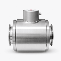 Débitmètre électromagnétique compact à bride équivalent Endress+Hauser, en acier inoxydable avec revêtement PTFE pour le traitement des eaux usées