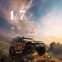 MK07 Reala Croboll 1/7 Voiture télécommandée tout-terrain Jurassic, portée 350M, haute/basse vitesse, blocages de différentiel avant/arrière