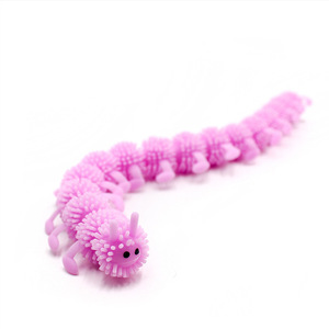 Juguete de Goma TPR Unisex Jincan, Juguete de Descompresión Clásico Luminoso con Forma de Oruga y Centípodo, 26 cm - Product Image 5