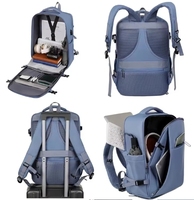 Sac à dos unisexe personnalisé pour étudiants, sac d'affaires durable, sac de voyage élégant et imperméable avec compartiment à chaussures