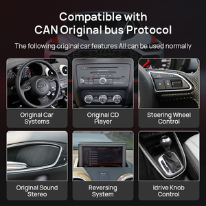 カーステレオAndroid 13 for Audi A6 2012-2018カーマルチメディアプレーヤーナビゲーションカープレイオートGPSカースクリーンヘッドユニット - Product Image 5