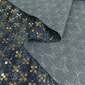 Henry Dệt New Bead Thêu Rửa Sequin Denim Vải Cho Quần Áo & Giày Túi - Product Image 2