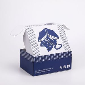Cajas de Envío Ecológicas Personalizadas OEM, Biodegradables, Color Azul Marino, para Libros y Regalos, con Logotipo - Product Image 2