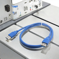 Kabel USB 2.0 2A Pengisian Cepat Berkualitas Tinggi PVC 1m dengan Jalinan Kain untuk Ponsel, Printer, Pemindai Barcode - Grosir Pabrik