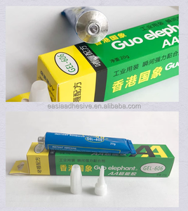 ZY182 Guoelephant 20g GEL-606 Pegamento instantáneo para acuarios y fuentes de agua, superpegamento adhesivo de secado rápido, seguro, OEM, ODM - Product Image 4