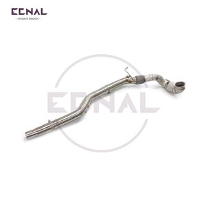 Ecnal pour 2017-2019 VW <span class=keywords><strong>GOLF</strong></span> <span class=keywords><strong>7</strong></span> <span class=keywords><strong>GTI</strong></span> MK7 2.0T Catalytic <span class=keywords><strong>Downpipe</strong></span> Heat Shield Competitive Head Section - Product Image 2