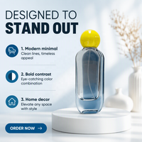 Vente flash - Flacon de parfum écologique de 60 ml bleu/gris avec pompe pulvérisatrice, logo/emballage personnalisé, en vente