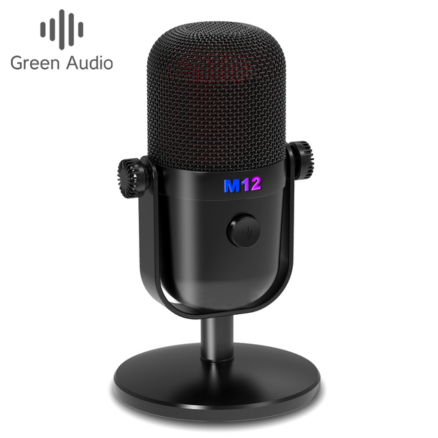 GAM-M12 Game Microphone Desktop USB Computer Mobile Live Recording RGB Noise Reduction Microphone