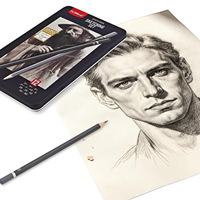 Ensemble de crayons à dessin FLOWood Artist, 12 grades HB 2B 6B, crayons graphite pour le dessin scolaire, le croquis, le portrait, la création artistique
