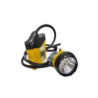 Lámpara Minera LED de 25000 lux, Lámpara de Minero KL12M, 10.4Ah Recargable, Lámpara de Casco para Mineros con Luz de Advertencia