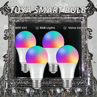 Ampoule LED intelligente Tuya BLE 9W, plafonnier LED RGB, compatible Alexa et Google Home, personnalisable, ampoule intelligente populaire pour la maison intelligente