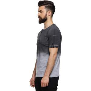 Precio al por mayor, camisetas de hombre de calidad superior, diseño personalizado, Color sólido de talla grande, estampado de punto informal, manga corta con estilo - Product Image 2