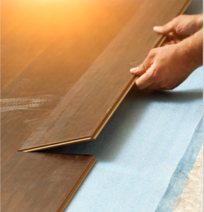 Plancher renforcé de couleur noyer, surface piano imperméable et antidérapante, 8 mm, 11 mm, 12 mm - Product Image 1