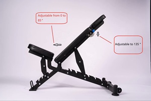 Banco de Pesas Ajustable y Plegable <span class=keywords><strong>para</strong></span> Ejercicios de Gimnasio, Equipo de Fitness al por Mayor - Product Image 5