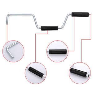 Nouveau <span class=keywords><strong>Enrouleur</strong></span> <span class=keywords><strong>de</strong></span> sangles portable à plat en acier inoxydable, manuel, 18 pouces, pour camions et remorques - Product Image 3
