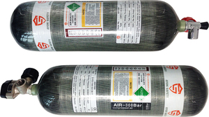 Cilindro de Fibra de Carbono Ayon para Bomberos, Tanque SCBA de 300 bar sin Válvula, Accesorio de Equipo de Bomberos Personalizado OEM - Product Image 3
