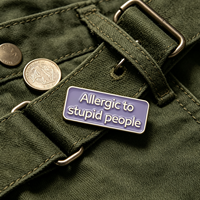 Épinglette en émail souple, broche rétro à lettres bulles, épinglette de revers amusante et motivante, cadeau créatif pour amis