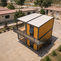 Dortoir modulaire à deux étages, logement préfabriqué pour travailleurs, maison conteneur pour chantier de construction