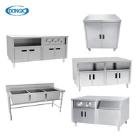 Offre Spéciale assiettes à dîner en acier inoxydable pour hôtels commerciaux armoire de rangement pour îlot central avec station de boissons froides