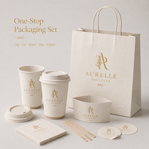 Bicchieri da asporto biodegradabili da 8 e 12 oz con logo personalizzato per bevande calde da caffetteria, bicchieri di carta usa e getta a doppia parete con coperchio. - Product Image 6