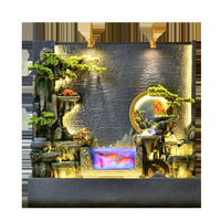 Fontaine d'eau intérieur décor à la maison cascade caractéristique pour extérieur jardin cour articles décoratifs fontaines en résine