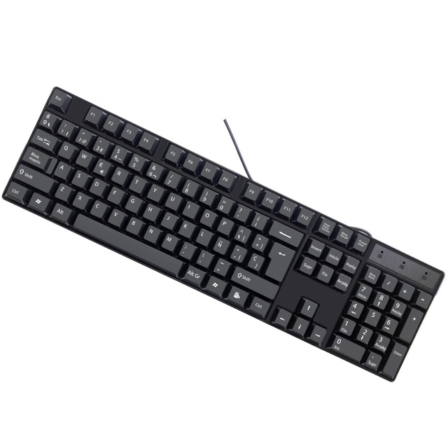 BIOJEE K1800 Optical New USB 2.0 Interface 104-key French Layout Waterproof Plastic Wired Plug Play Keyboard for Laptop Desktop