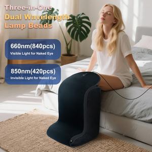 Lampu merah pabrik bungkus lampu merah penutup kaki besar terapi lampu inframerah serbet 4 Mode disesuaikan untuk terapi kaki pergelangan kaki - Product Image 3
