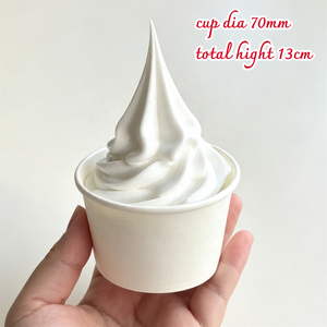 Modèle de coupe de crème glacée molle factice, ornement de crème glacée blanche artificielle, accessoire réaliste pour présentation alimentaire, tournage vidéo, en plastique PU - Product Image 6