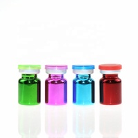 Flacon en verre à sertir stérile vide de 15ml, pilules rouges et brunes, pour emballage médical et cosmétique