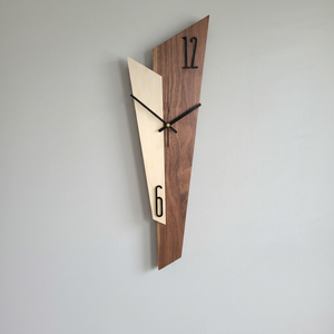 Premium Handmade Wooden Quartz Analog Needle Single Face Wall <b>Clock</b> Art Deco Style <b>Battery</b> Operated 15mm Thick Plate Hanging - Product Image 4